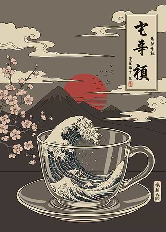 The Great Wave in a Cup