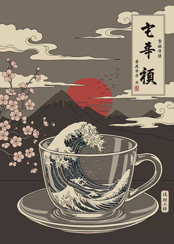 The Great Wave in a Cup