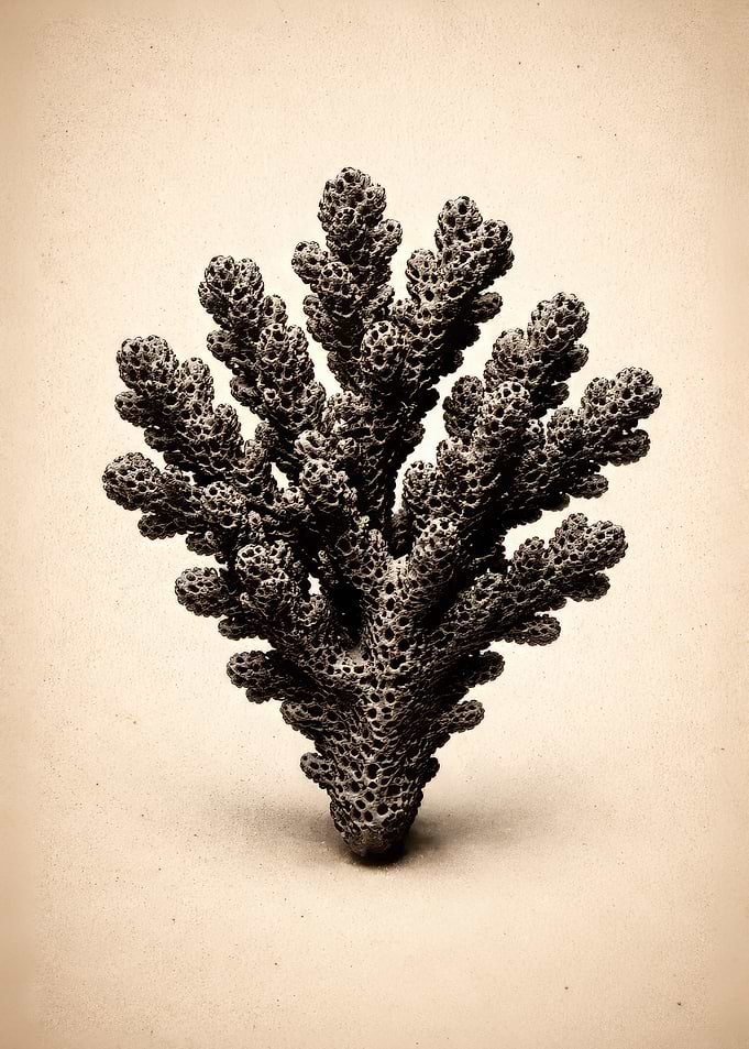 Dark Coral Specimen