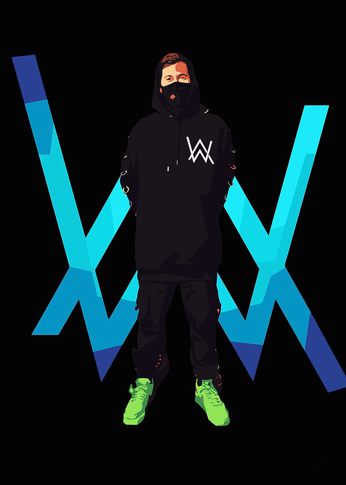 Alan Walker with Logo