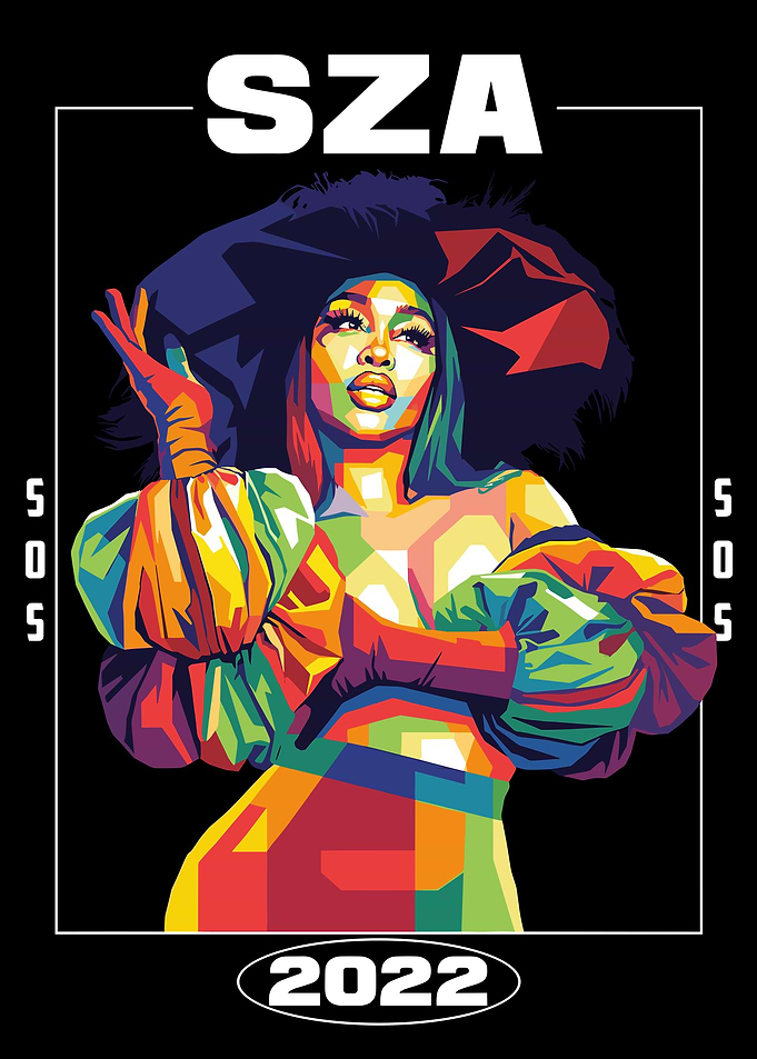 SZA SOS 2022 Pop Art