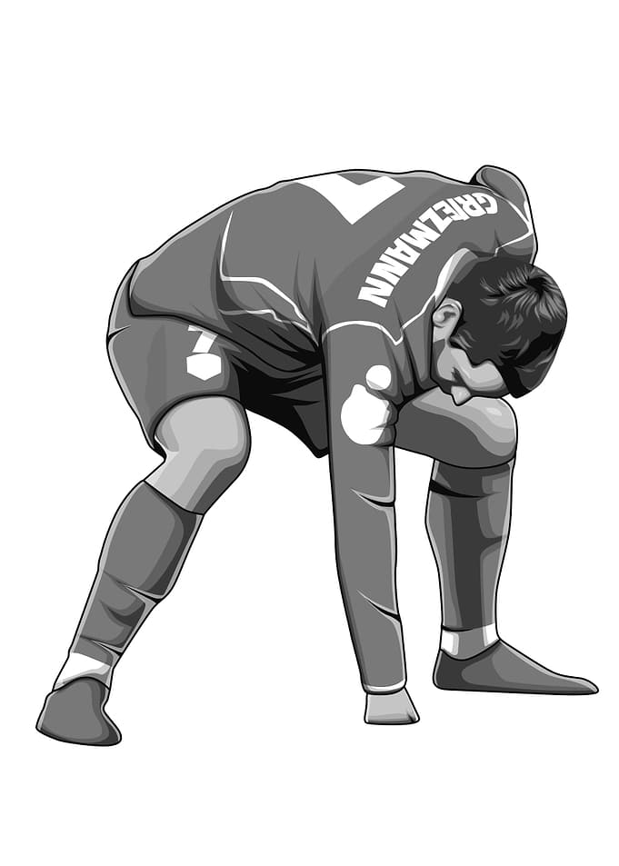 Antoine Griezmann Black and White Version