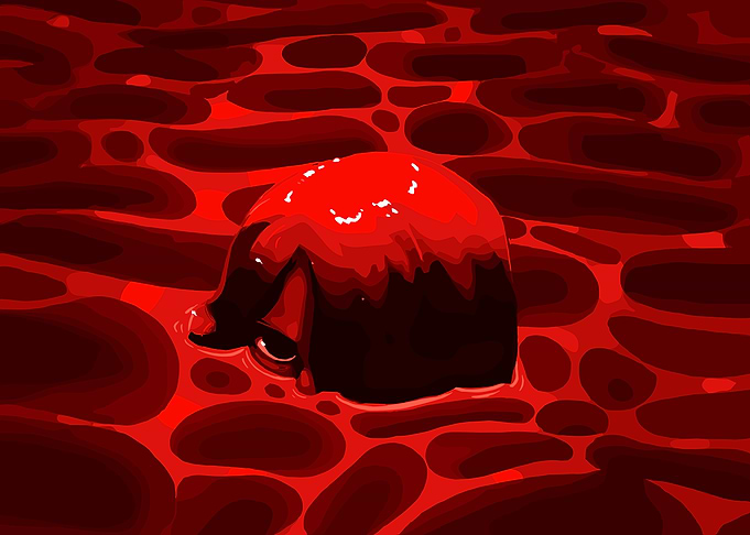 Abstract Red Blood Cell Flow