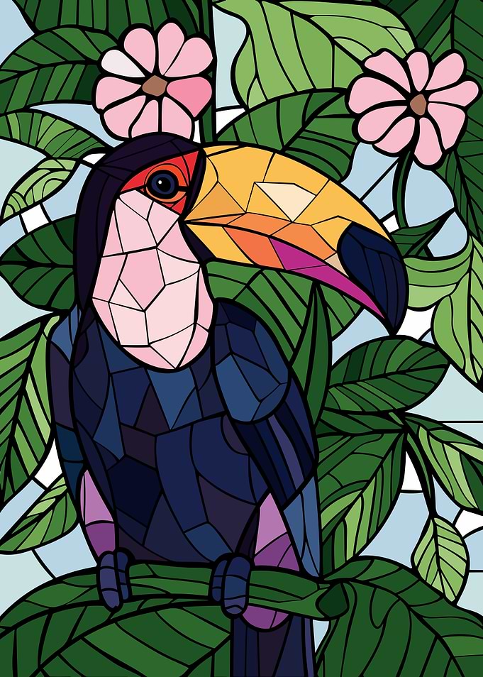 Toucan in a Tropical Setting