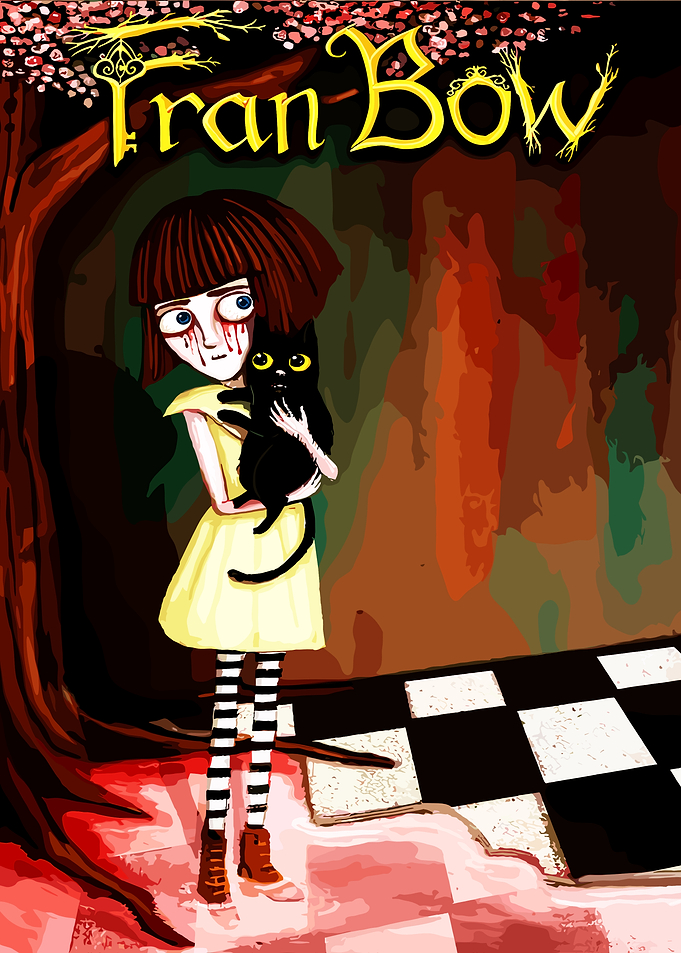 Fran Bow with Black Cat
