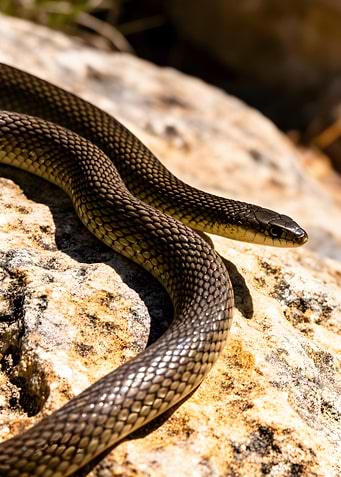 Snake on a Rock