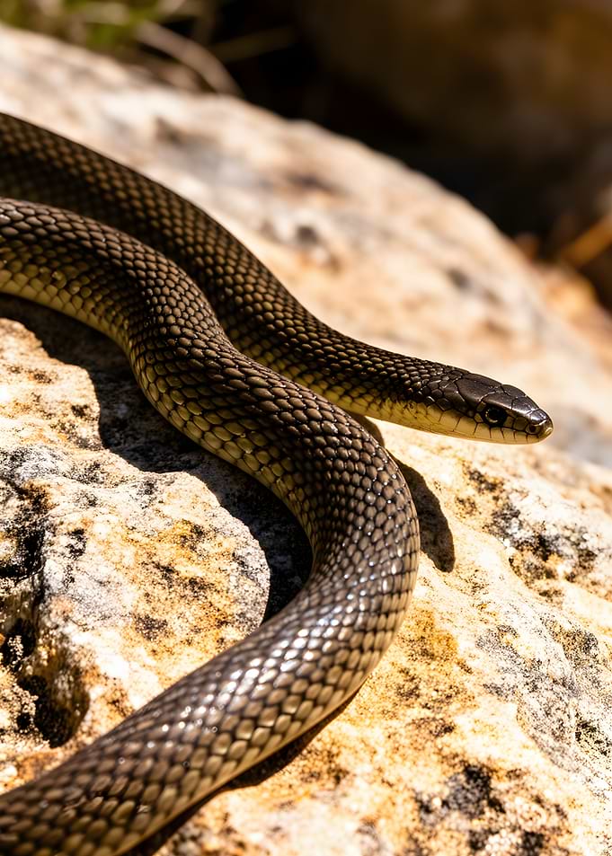 Snake on a Rock