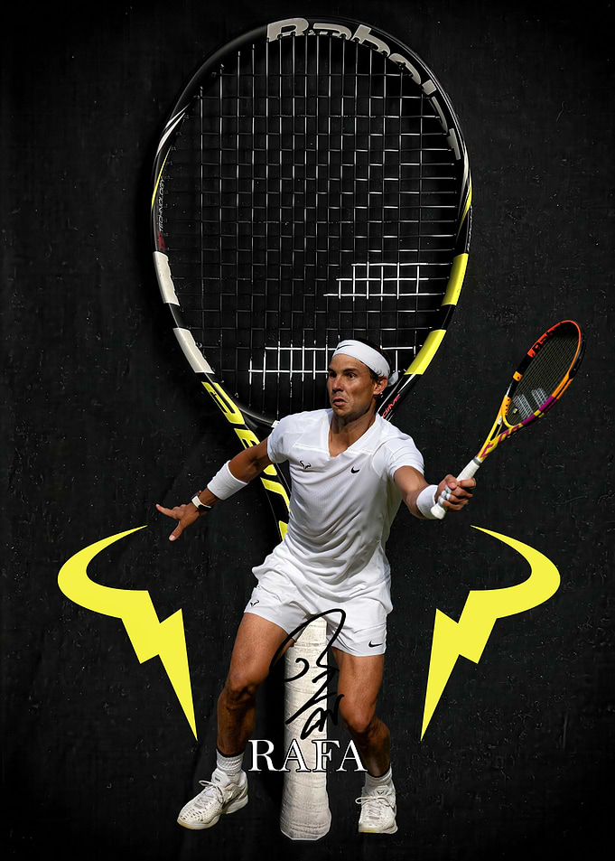 Rafael Nadal Tennis Poster