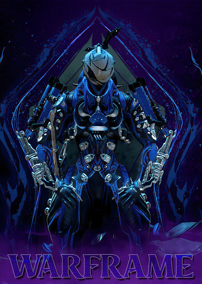 Warframe Blue Character Art