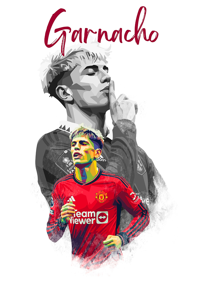 Garnacho Football Art