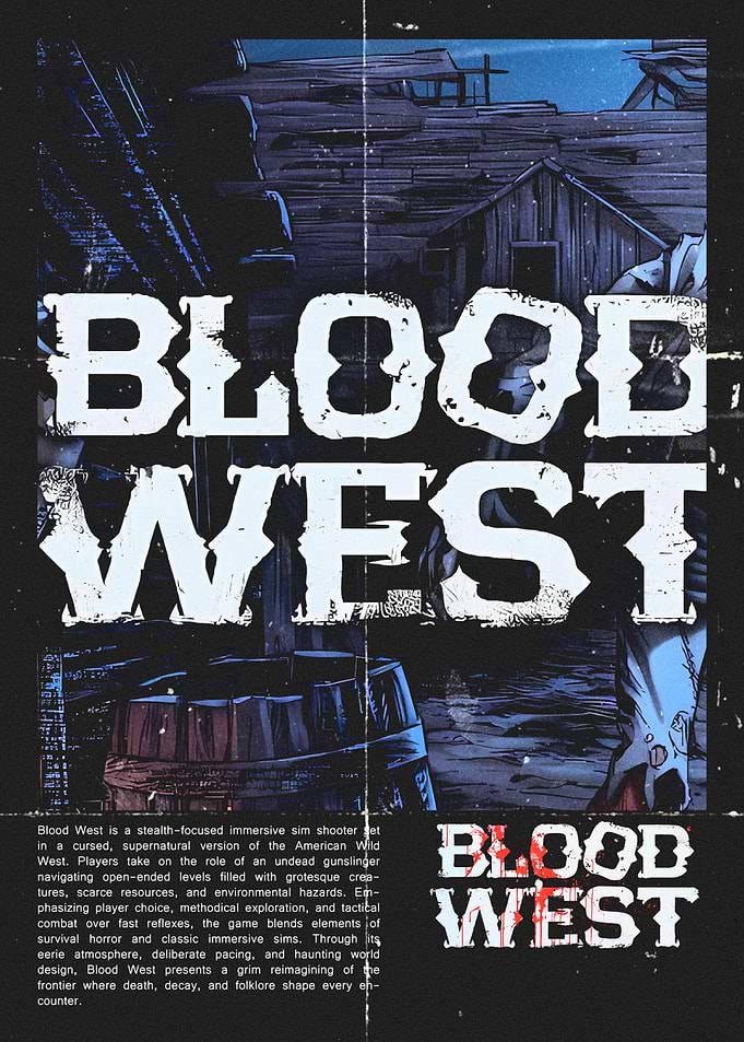 Blood West Game Poster