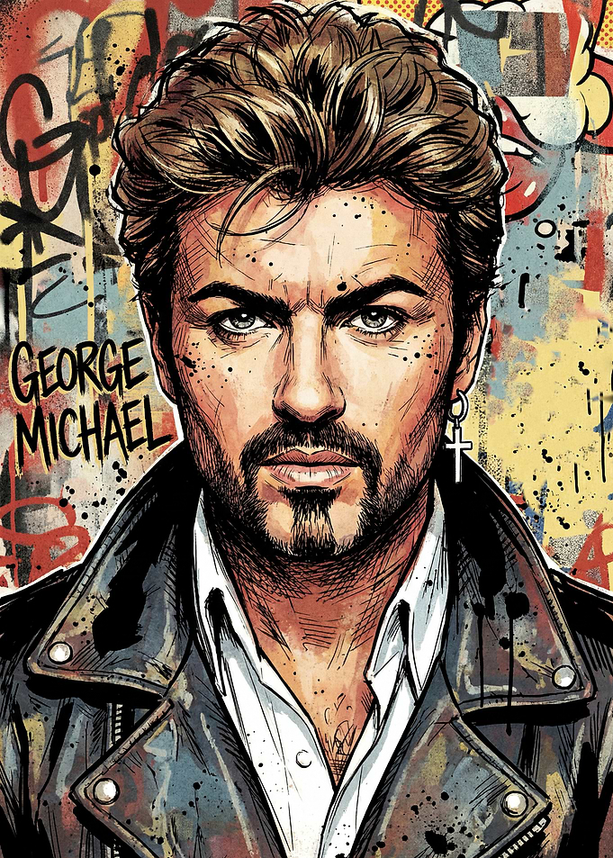 George Michael Graffiti Portrait