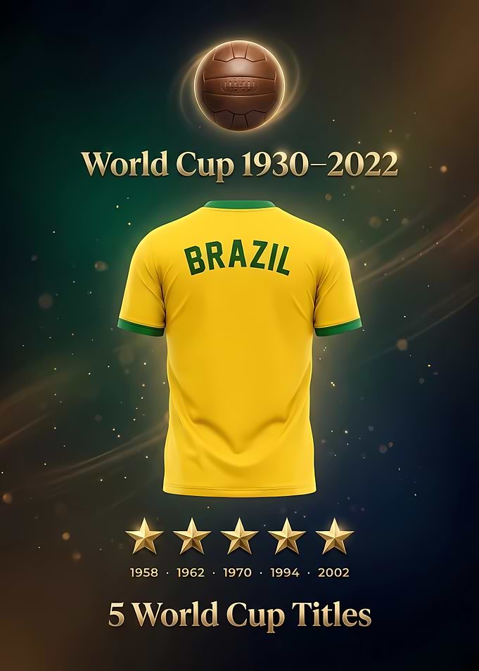 Brazil World Cup 5 Titles