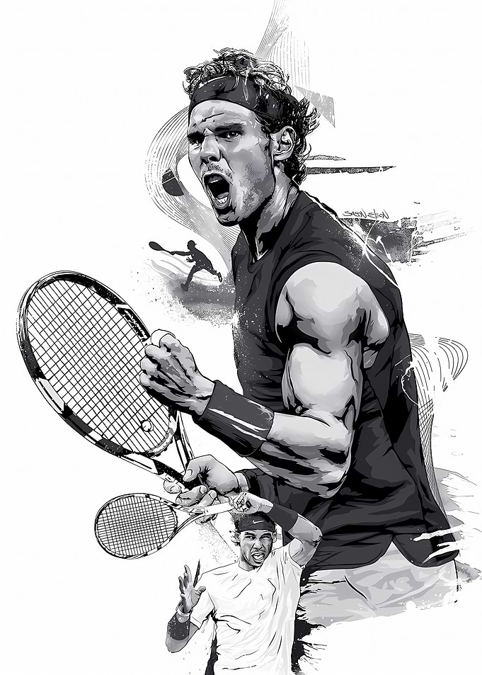 Rafael Nadal Tennis Art