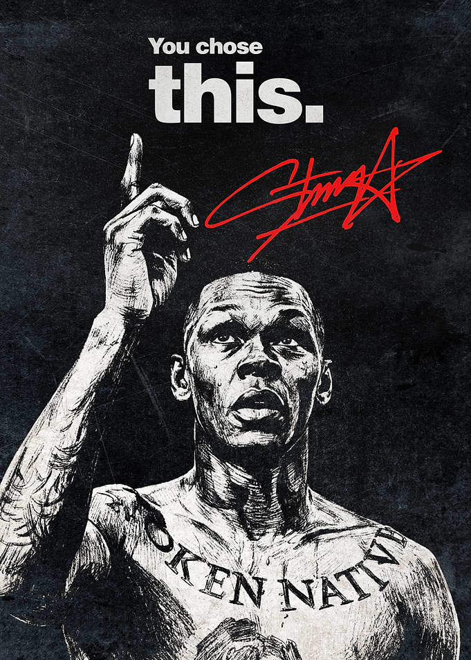 Inspirational MMA Poster – “You Chose This” Motivational Wall Art