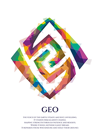 Geo Earth Symbol Colorful Pop Art