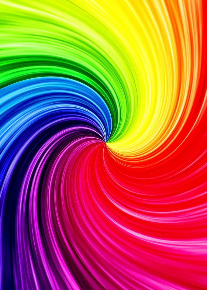 Rainbow Swirl Abstract Background