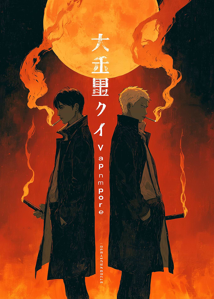 Japanese Moive Concept: Orange Moon