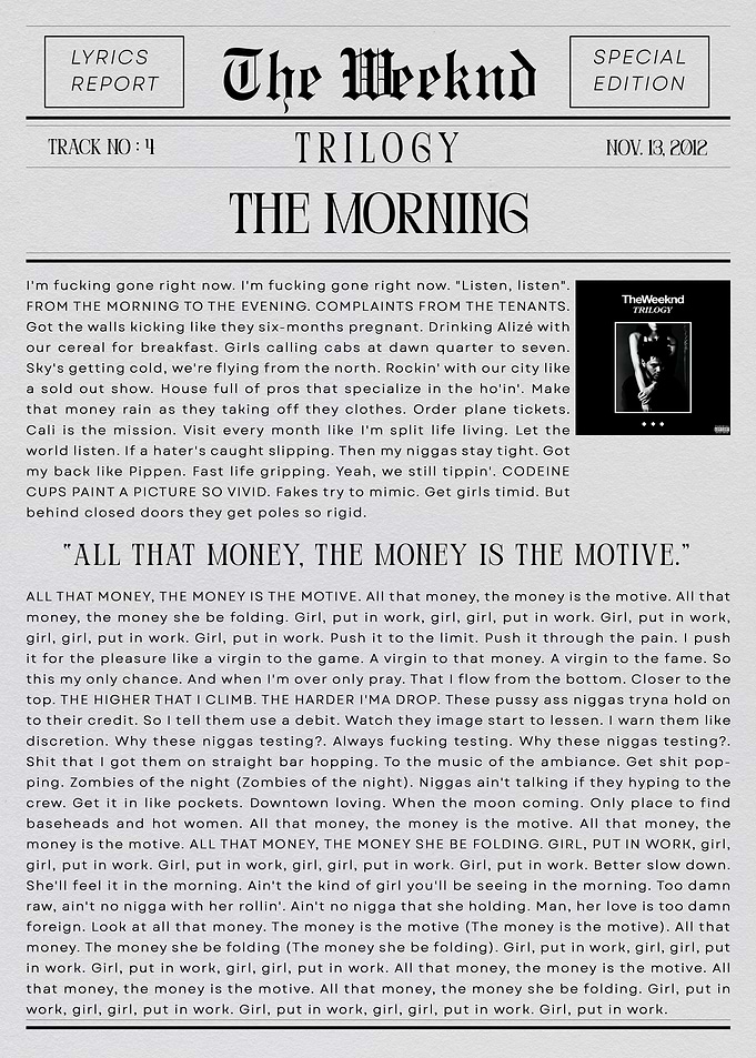 The Weeknd The Morning