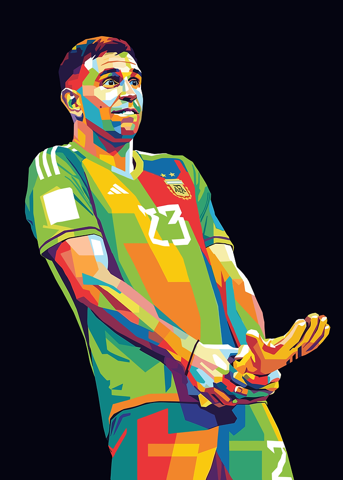Emiliano Martinez Pop Art Portrait
