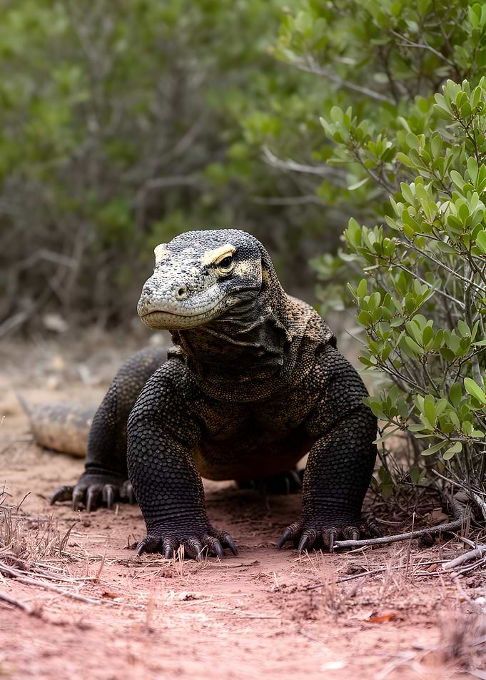 Komodo Dragon in Natural Habitat