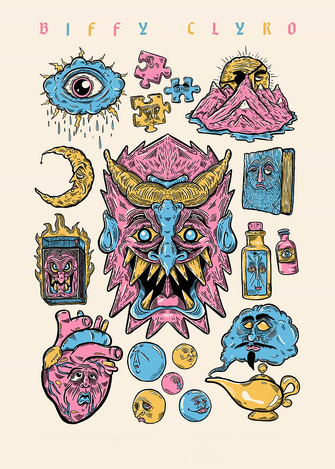 Biffy Clyro Surreal Illustration