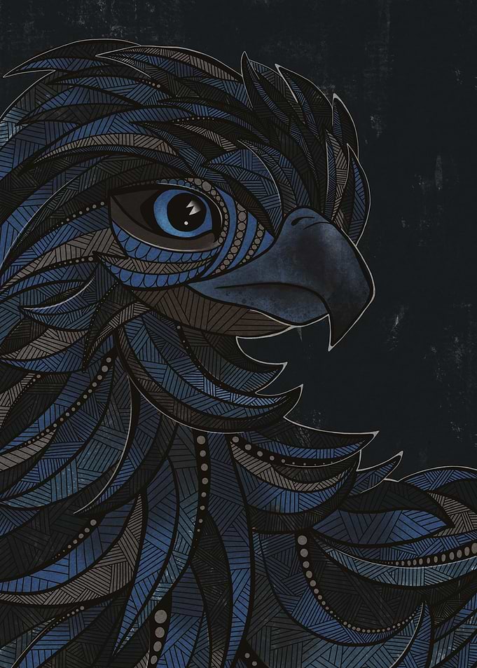Stylized Eagle Portrait