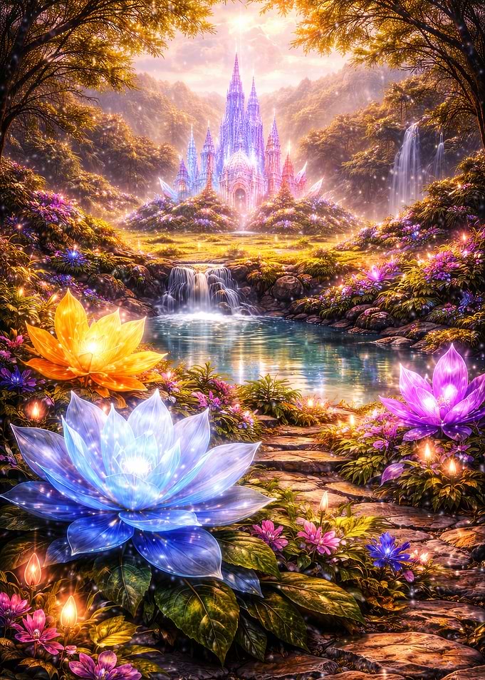 Enchanted Fairy Tale Castle Landscape
