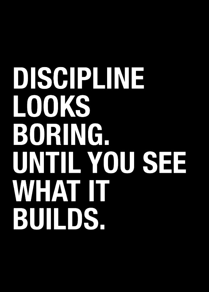 Discipline Builds What You See
