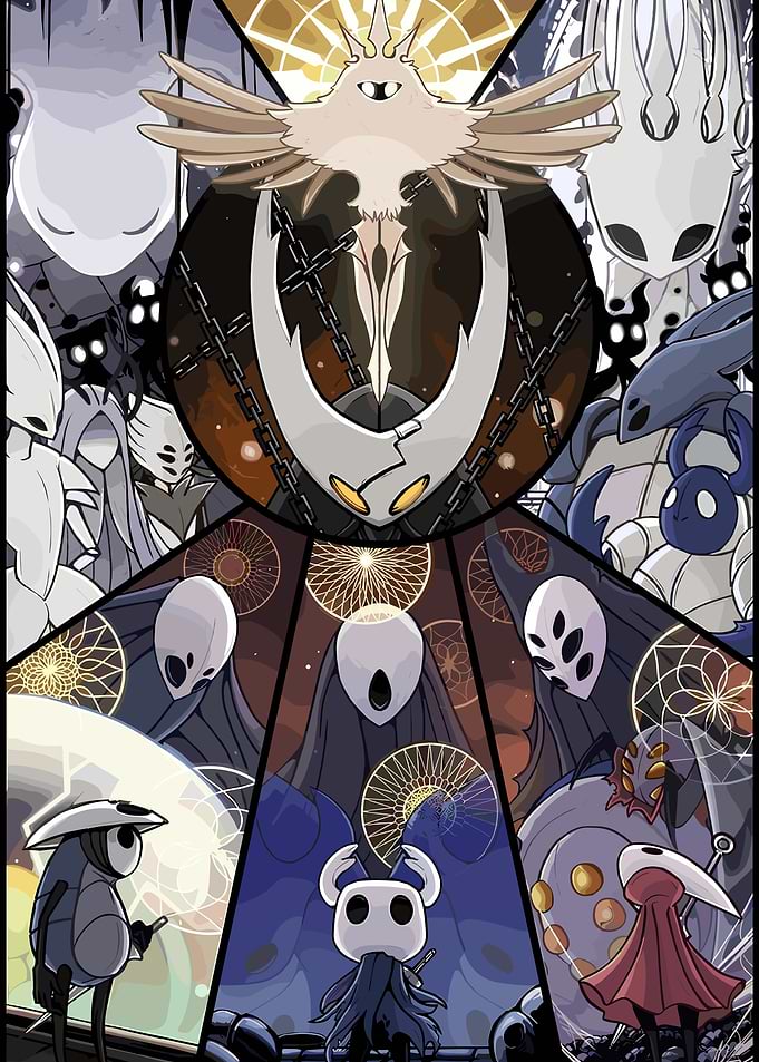 Hollow Knight Characters Collage