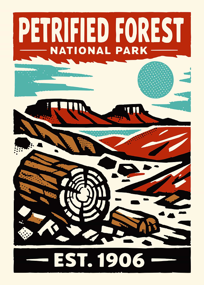 Petrified Forest National Park Vintage Poster