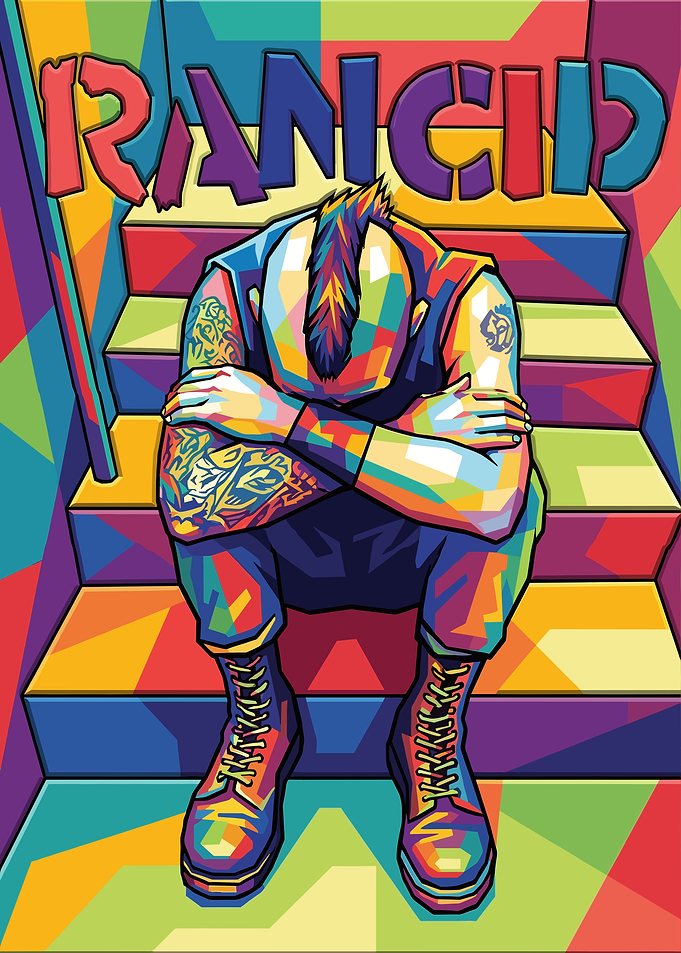 Rancid Pop Art Punk Rocker