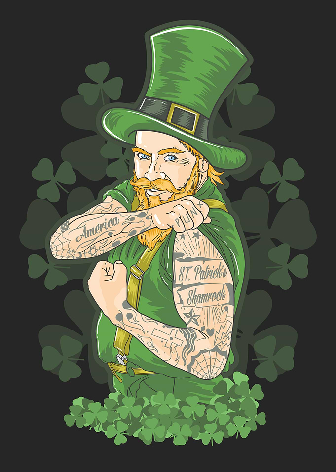 Tattooed Leprechaun St. Patrick's Day