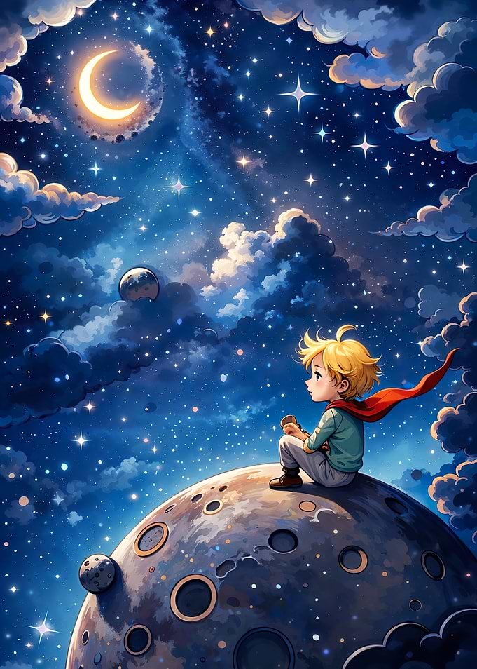 The Little Prince on a Planet