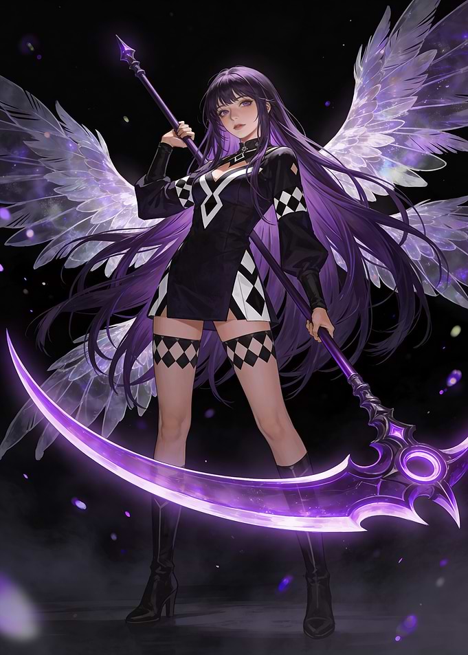 Anime Angel with Scythe