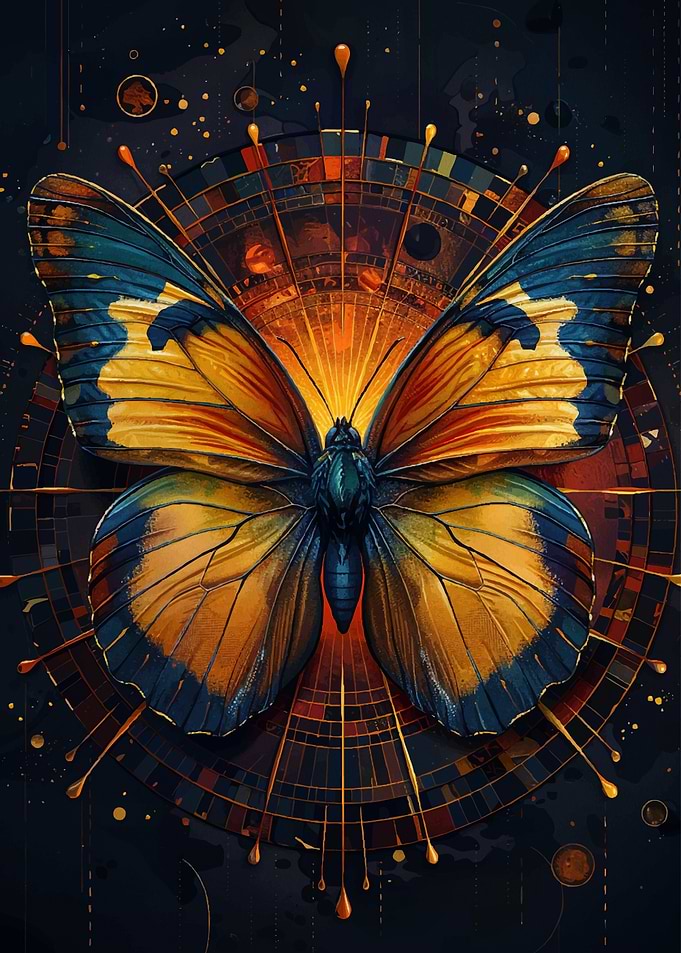 Celestial Butterfly Art