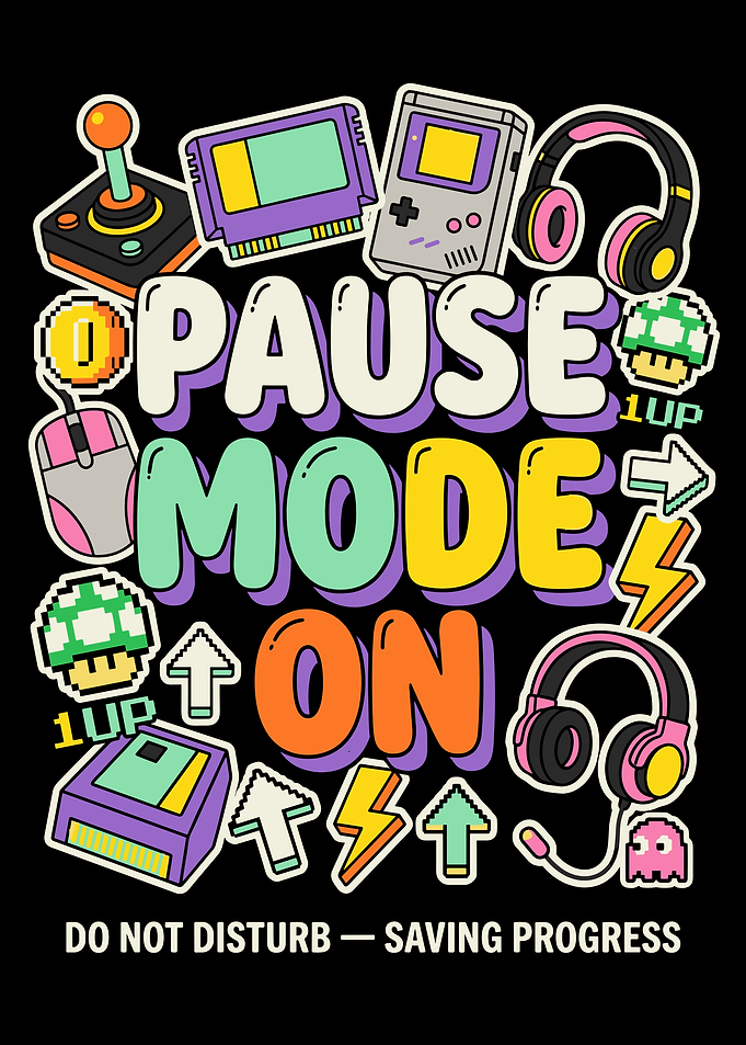 Pause Mode On Gaming Art