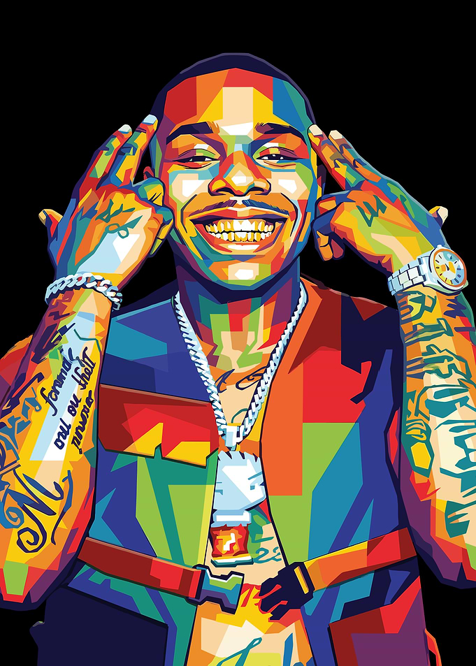 DaBaby Pop Art Portrait