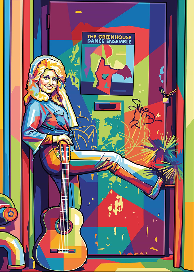 Dolly Parton Pop Art Portrait
