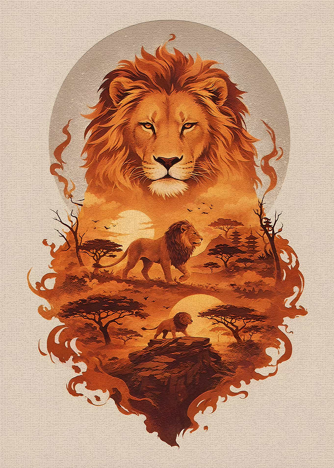 Lion King of the Savannah