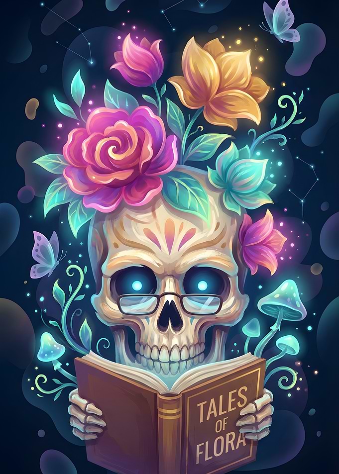 Skull Reading Tales of Flora