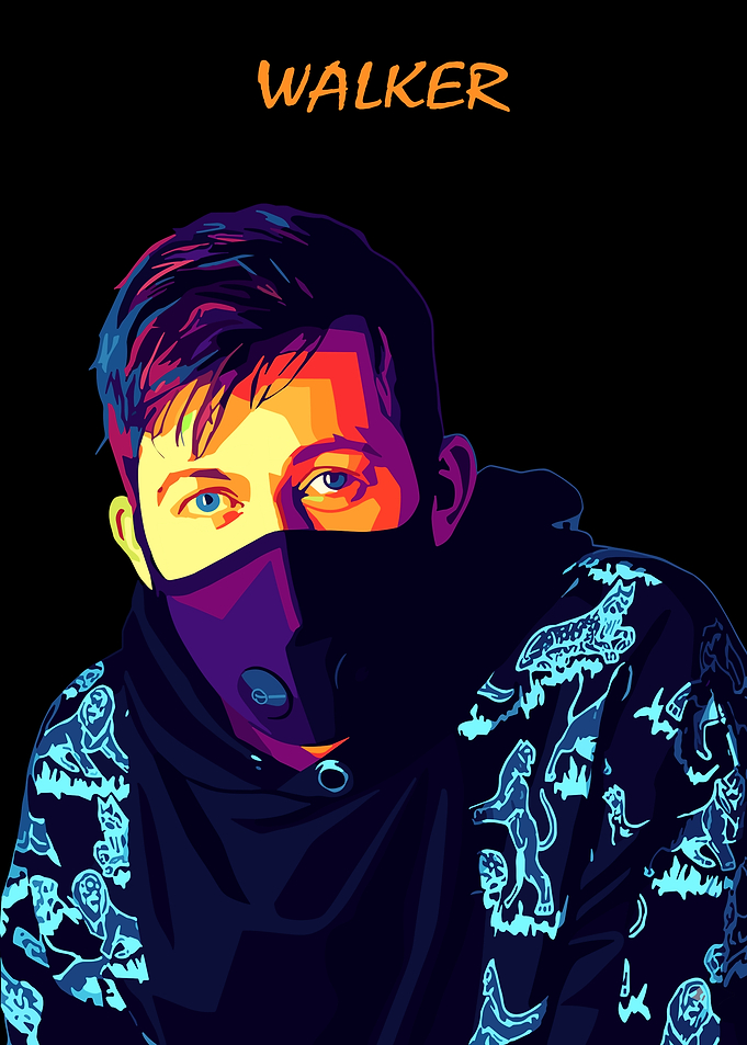 Walker Pop Art Portrait