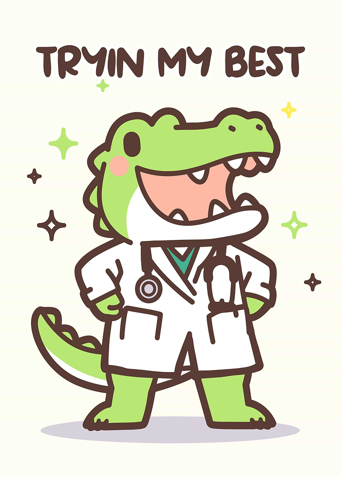 Doctor Alligator Trying His Best