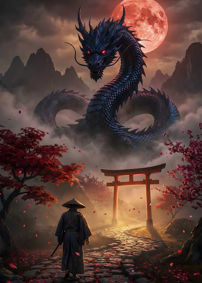 Path Beneath the Crimson Moon
