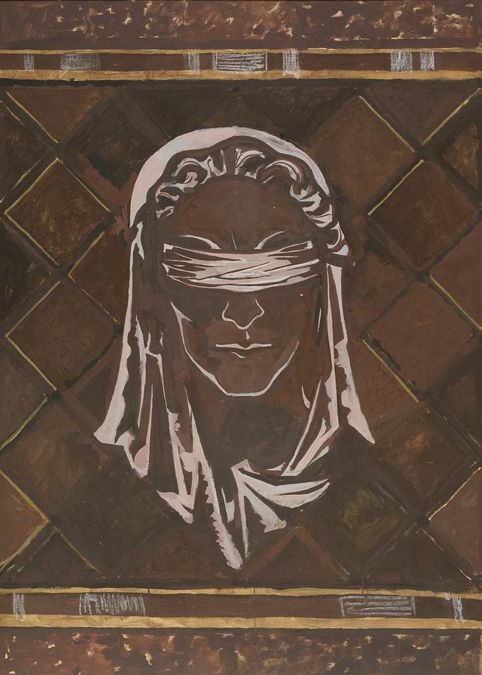 Blindfolded Justice Statue