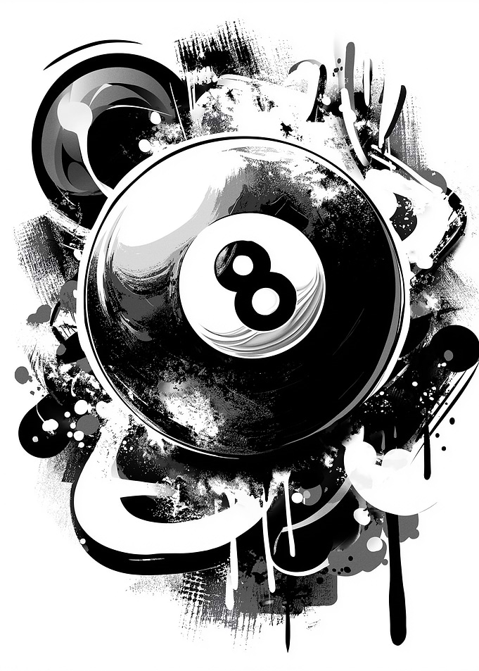 Graffiti 8 Ball Art