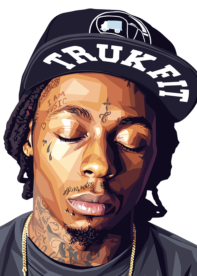 Lil Wayne Portrait with Trukfit Hat