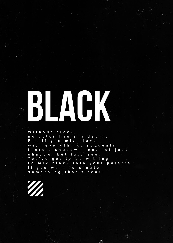 Black Text Art