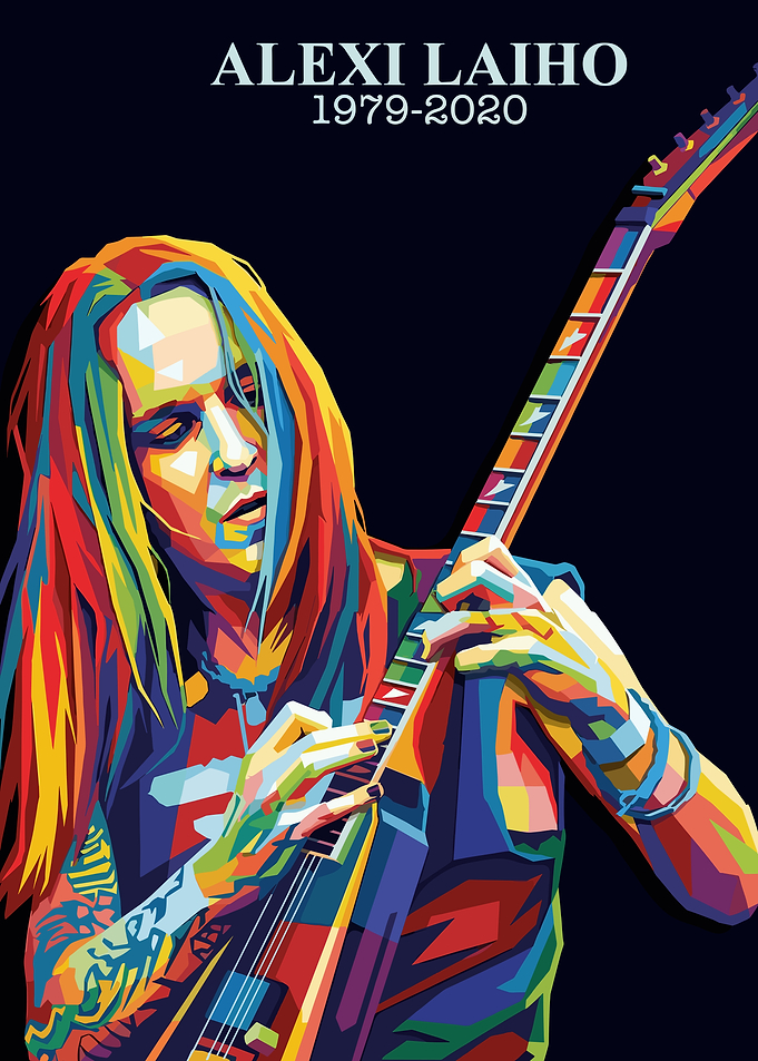 Alexi Laiho Pop Art Portrait