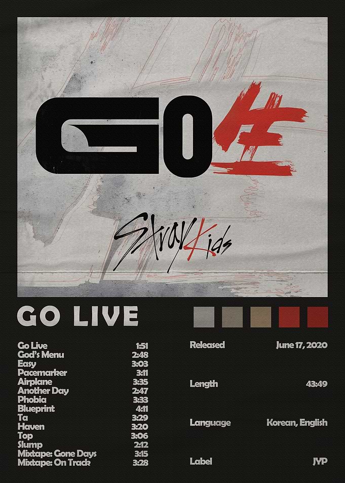 Stray Kids GO LIVE Album Poster